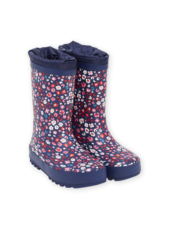 Rain boots with floral print PAPLUIBIRD / 22XK3512D0C070
