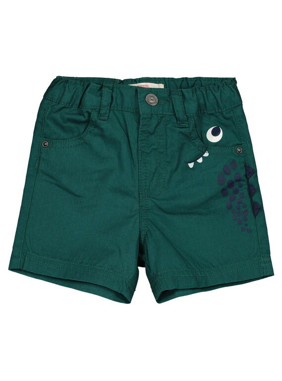 Baby boys' green shorts GUVEBER / 19WG1021BER608