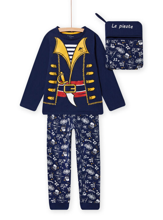 Child boy pirate night blue pajama set NEGOPYJMAN2 / 22SH12F4PYG705