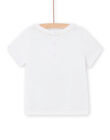 White t-shirt with baby boy fantasy NUHOTI2 / 22SG10T2TMC000
