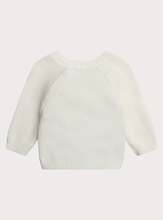 White KIDS CARDIGAN XOU1GIL / 25WF0551GIL000