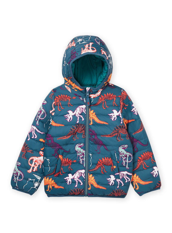 Reversible hooded down jacket POGROBLOU1 / 22W902F2BLOC225