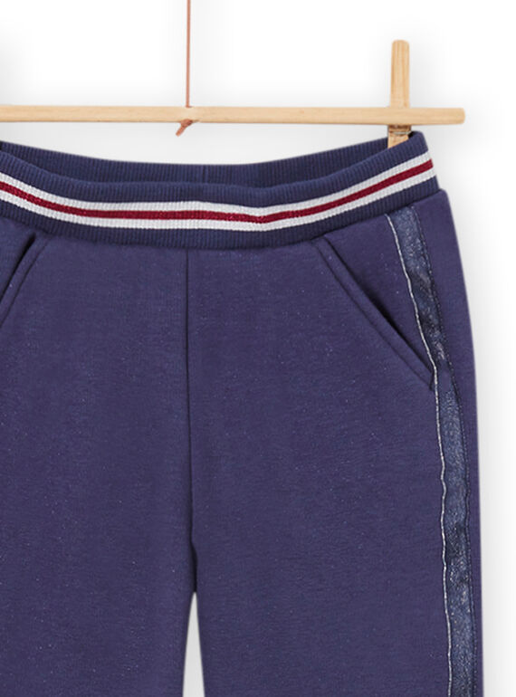 Child girl blue lined pants MAPLAPANT2 / 21W901O2PANC202