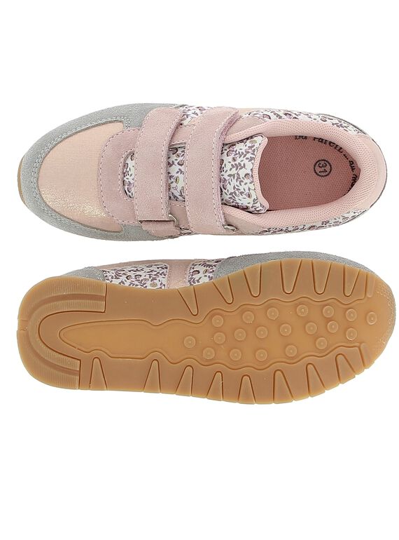 Girls' leather sports trainers CFSPORTCER / 18SK35A4D14030