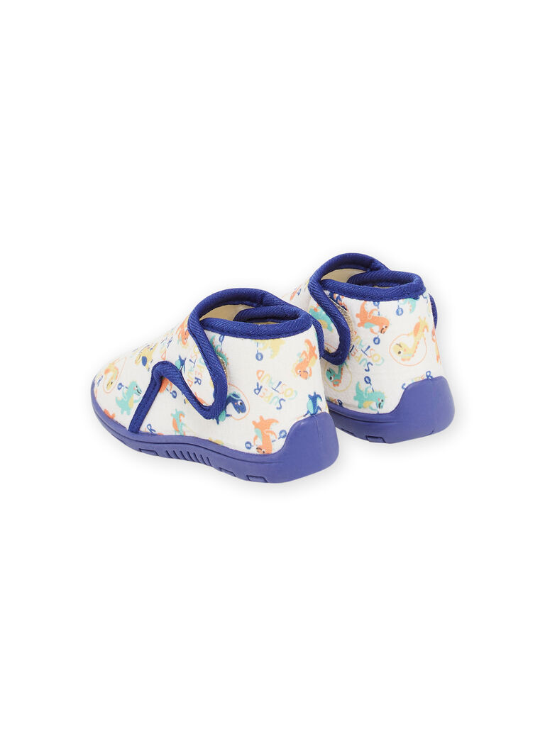 Unbleached booties with dinosaur print RUPANTCOSTO / 23KK3841D0A001