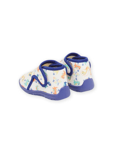 Unbleached booties with dinosaur print RUPANTCOSTO / 23KK3841D0A001