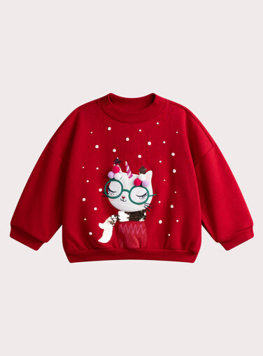 Red SWEAT SHIRT VAWASWEA / 24W901T1SWEF504