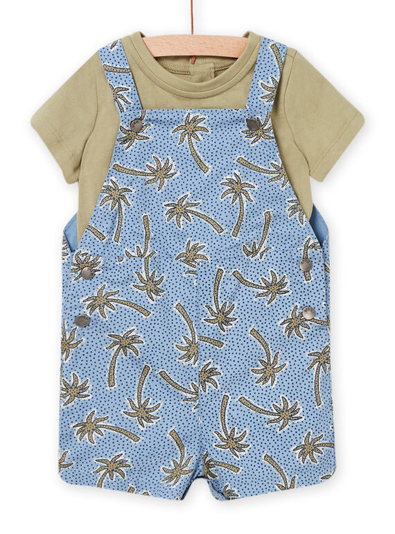 Baby boy pistachio green and blue outfit NUSANENS / 22SG10S1ENS610