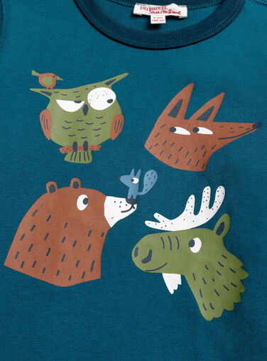 Blue TEE SHIRT LS XOMYTEE1 / 25W902R1TMLC235