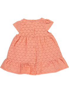 Baby girls' embroidered dress CIBUROB3 / 18SG09K1ROB401