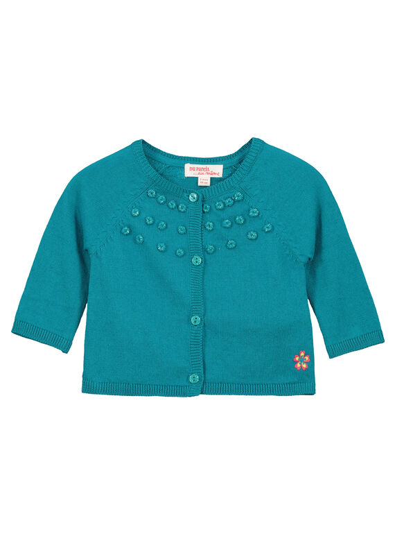 Baby girls' knit cardigan FICACAR2 / 19SG09D2CAR209