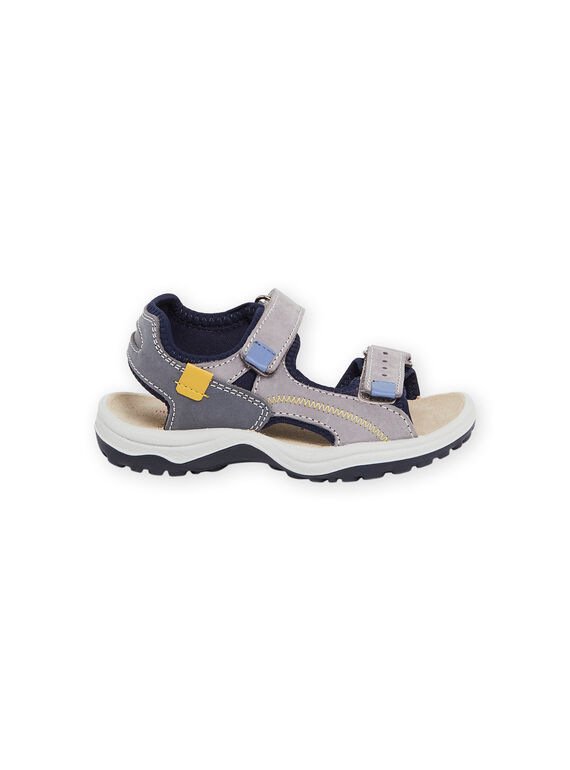 Grey leather sandals ROSANDSOFT / 23KK3662D0E940
