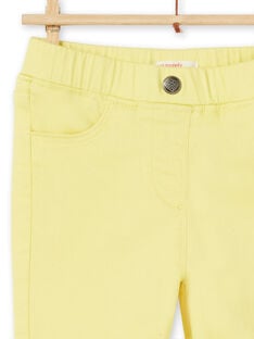 Yellow jeggings in dyed garment LAJOJEG4 / 21S90141D2B116