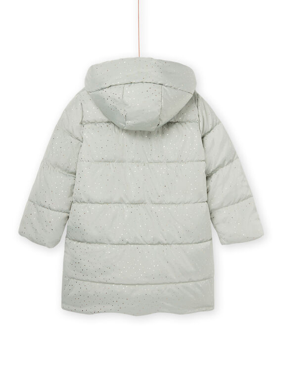 Hooded raincoat with gold polka dot print PALONDOUN1 / 22W901F2D3E626