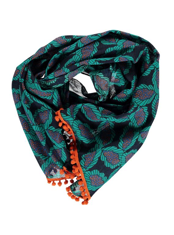 Girls' printed scarf DYABLEFOUL / 18WI0191FOU099