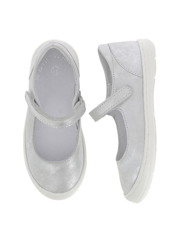 Girls' leather Mary-Janes CFBABLIA / 18SK35W4D3I956