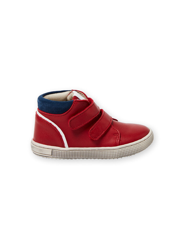 Baby boy navy blue and red sneakers LBGBASRED / 21KK3831D3F050