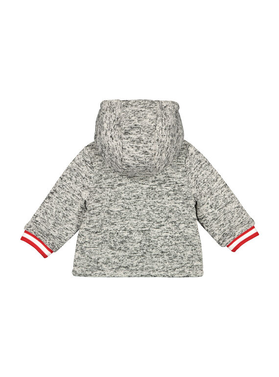 Baby boys' zipped hooded jacket FUGROVES2 / 19SG10X2VES099