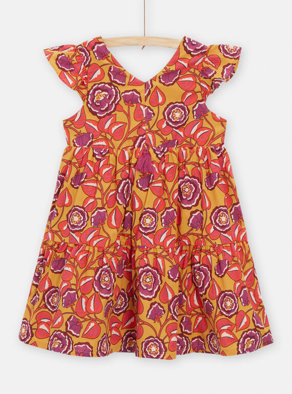 Honey floral print dress for girls TALIROB1 / 24S901T2ROB107
