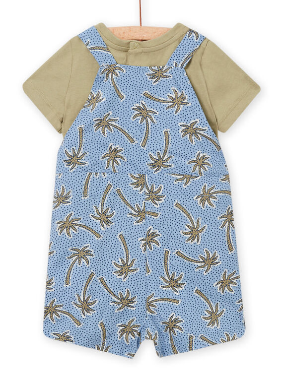 Baby boy pistachio green and blue outfit NUSANENS / 22SG10S1ENS610