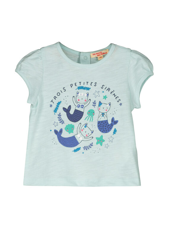 Baby girls' short-sleeved T-shirt FINETI / 19SG09B1TMCC216