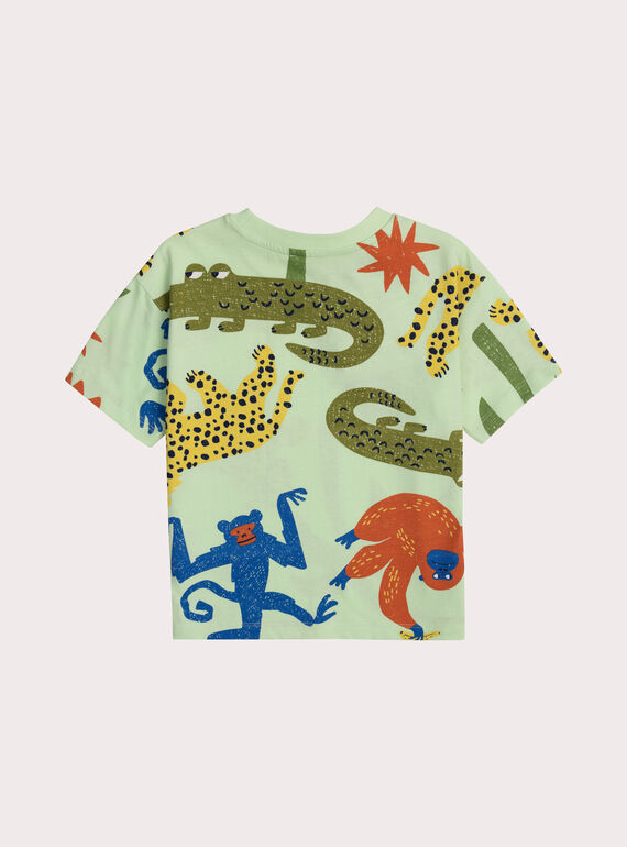 Light green TEE SHIRT SS WOLITI1 / 25S902T3TMC602