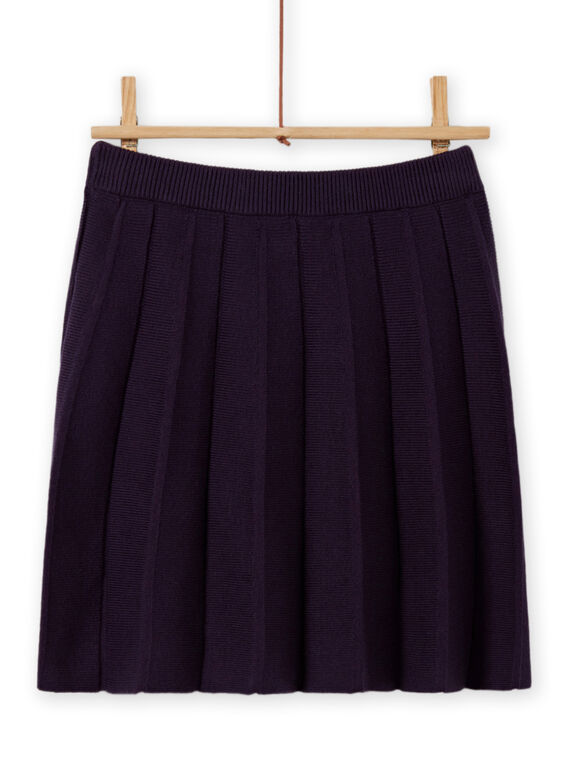 Baby Girl's Dark Blue Pleated Knit Skirt MAFUNJUP1 / 21W901M1JUPH703