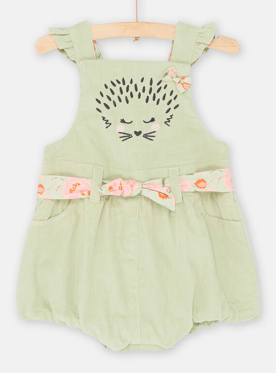 Baby Girl Light Green Short Jumpsuit SIVERSAC / 23WG09J1CBL631
