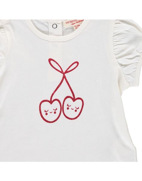 Baby girls' short-sleeved T-shirt CIJOTI1 / 18SG09R1TMC001