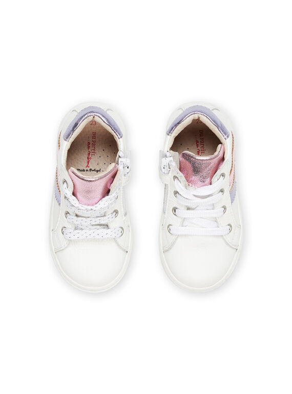 Leather high top sneakers RIBASMETAL / 23KK3721D3F000