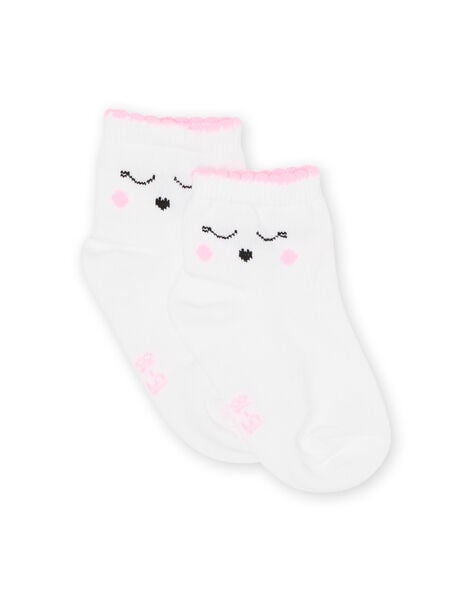 Ecru baby girl socks NYIJOSOQ9 / 22SI0968SOQ001