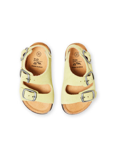 Baby Boy Plain Green Sandals LBGNUVERT / 21KK3853D0E602