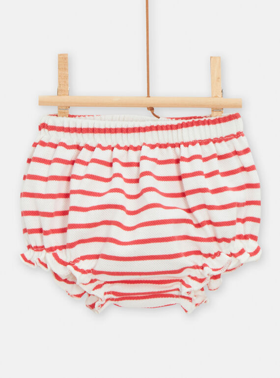 Off-white and red dress and bloomer TOU2ENS / 24SF03I1ENSA001