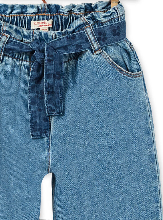 Jean paper bag and blue cotton belt LABLEJEAN / 21S901J1JEAP274