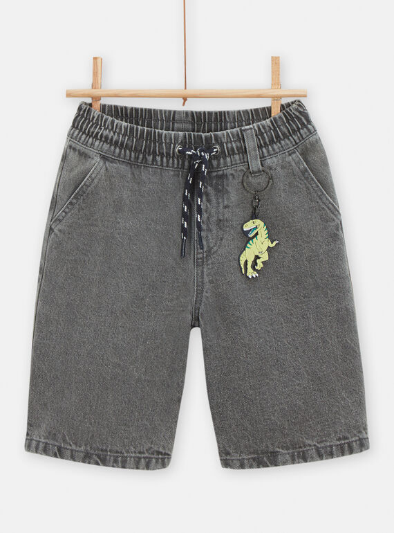 Grey Bermuda shorts for boys TOCOBER2 / 24S902N1BERK004