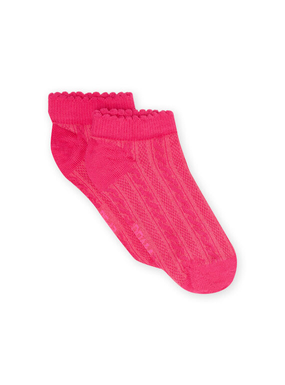 Child girl pomegranate pink socks NYAJOSCHO2C / 22SI0166SOQF507