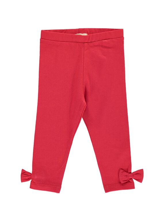 Baby girls' red leggings CYIJOLEG3 / 18SI09R3CALF518
