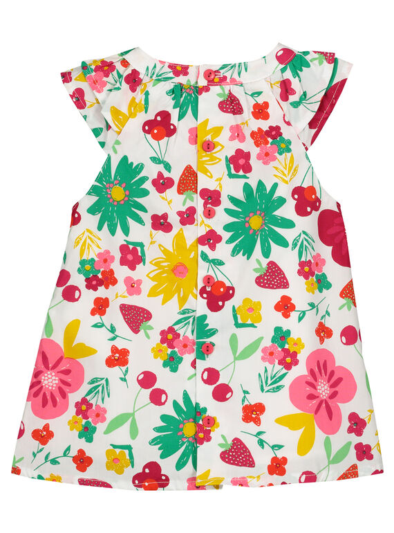 Baby girls' poplin dress FIYEROB2 / 19SG09M2ROB000