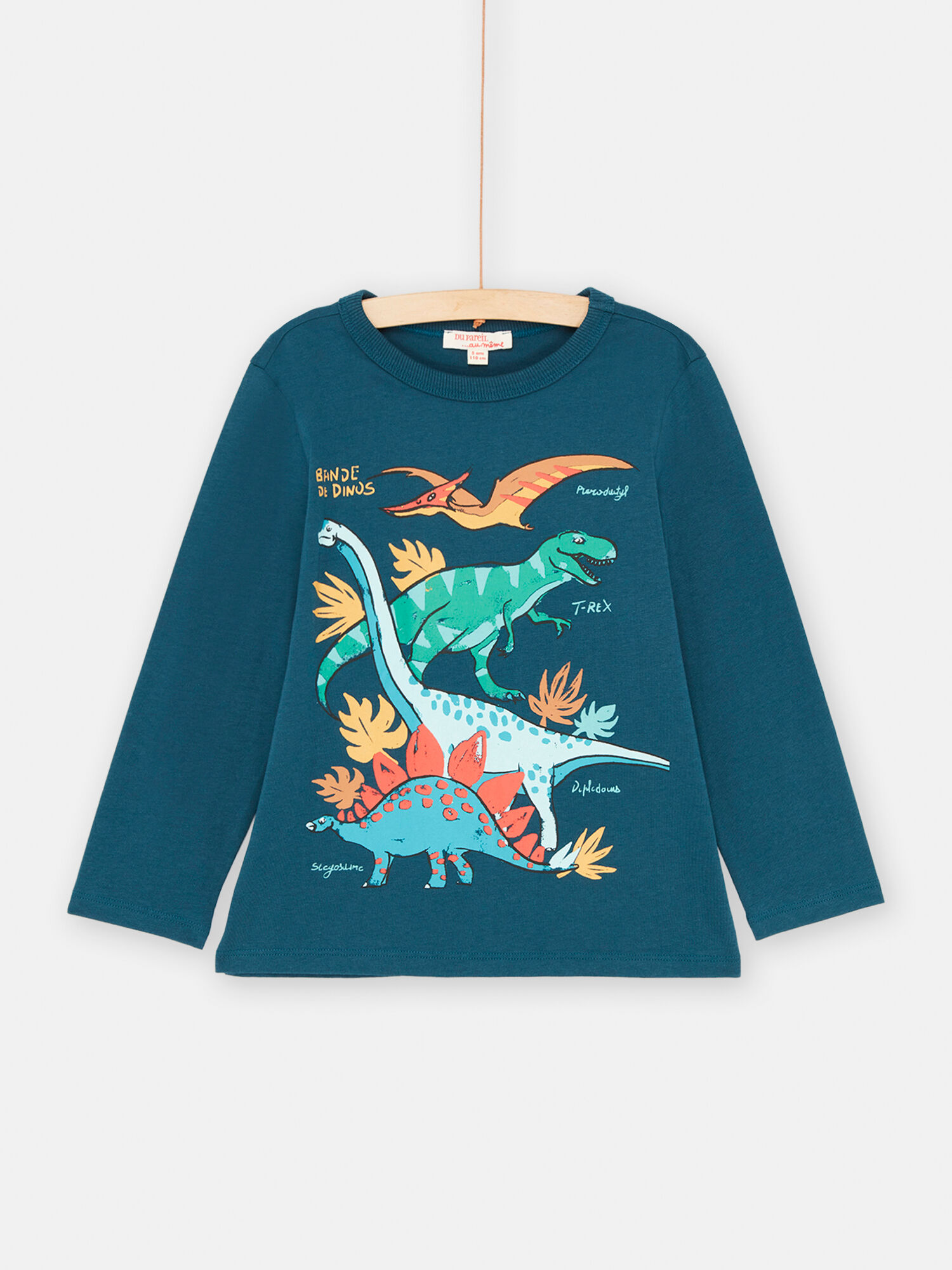 Boy s neptune blue dinosaur T shirt