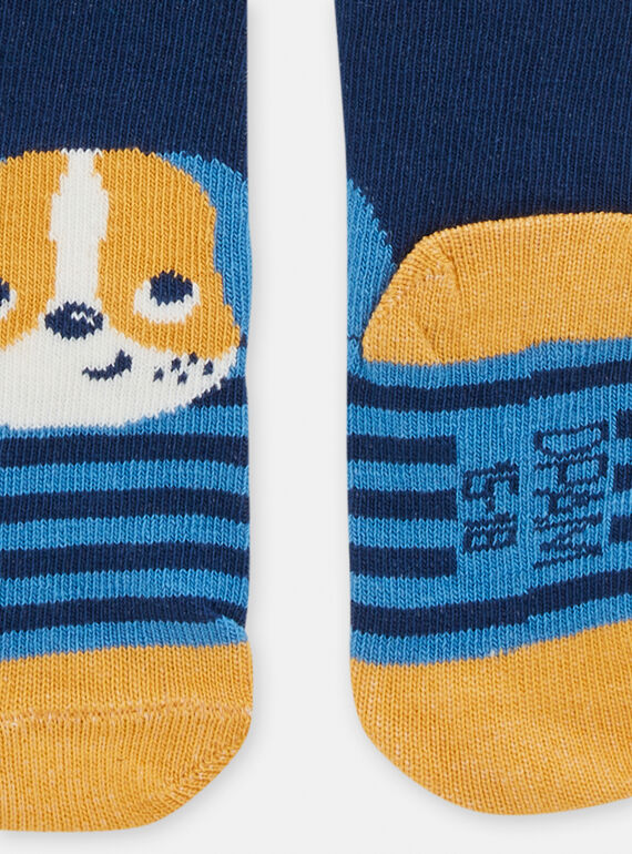 Baby boy blue dog socks TYUJOCHO1 / 24SI1085SOQC214