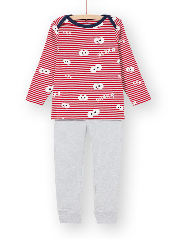 Phosphorescent boy's striped ribbed pajamas for children LEGOPYJEYE / 21SH1259PYJ050