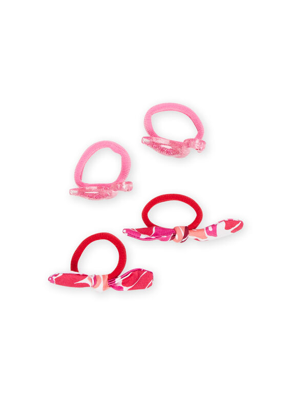 Set of 4 pink elastic bands child girl NYAJOELA9 / 22SI01B3ELAF510