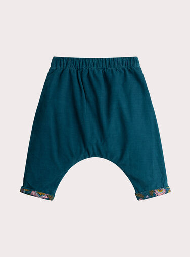 Reversible velvet pants for baby girl  VIKLIPAN1 / 24WG0942PANC217