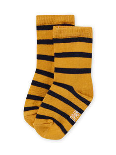 Baby boy yellow striped socks MYUJOCHOR2 / 21WI101CSOQ117