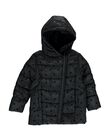 Girls' black hooded padded jacket DALONDOU2 / 18W901E2D3E090