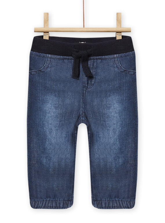 Baby boy medium denim jeans with elastic waist NUJOJEAN / 22SG1061JEAP274