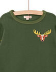 Long sleeved sweatshirt with reindeer print PORHUSWE / 22W902Q1SWE609