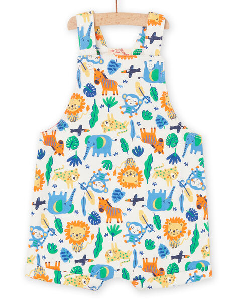 Short dungarees with savannah print RUNAUSAC / 23SG10N1SACA002