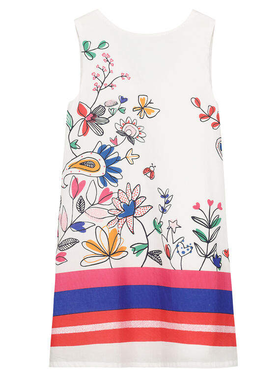 Girls' printed shift dress FATOROB4 / 19S901L4ROB000