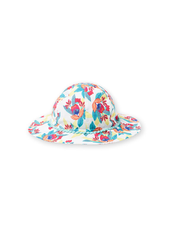 Child girl's hat with colorful floral print JYAMARHAT / 20SI01P2CHA000